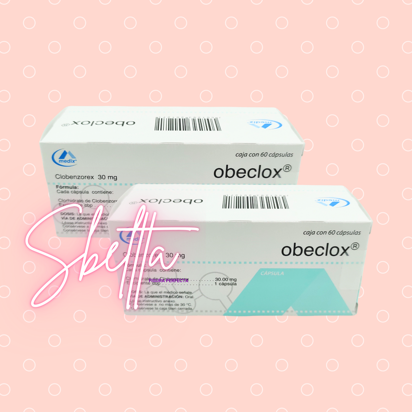 Obeclox 30mg (2 cajas)