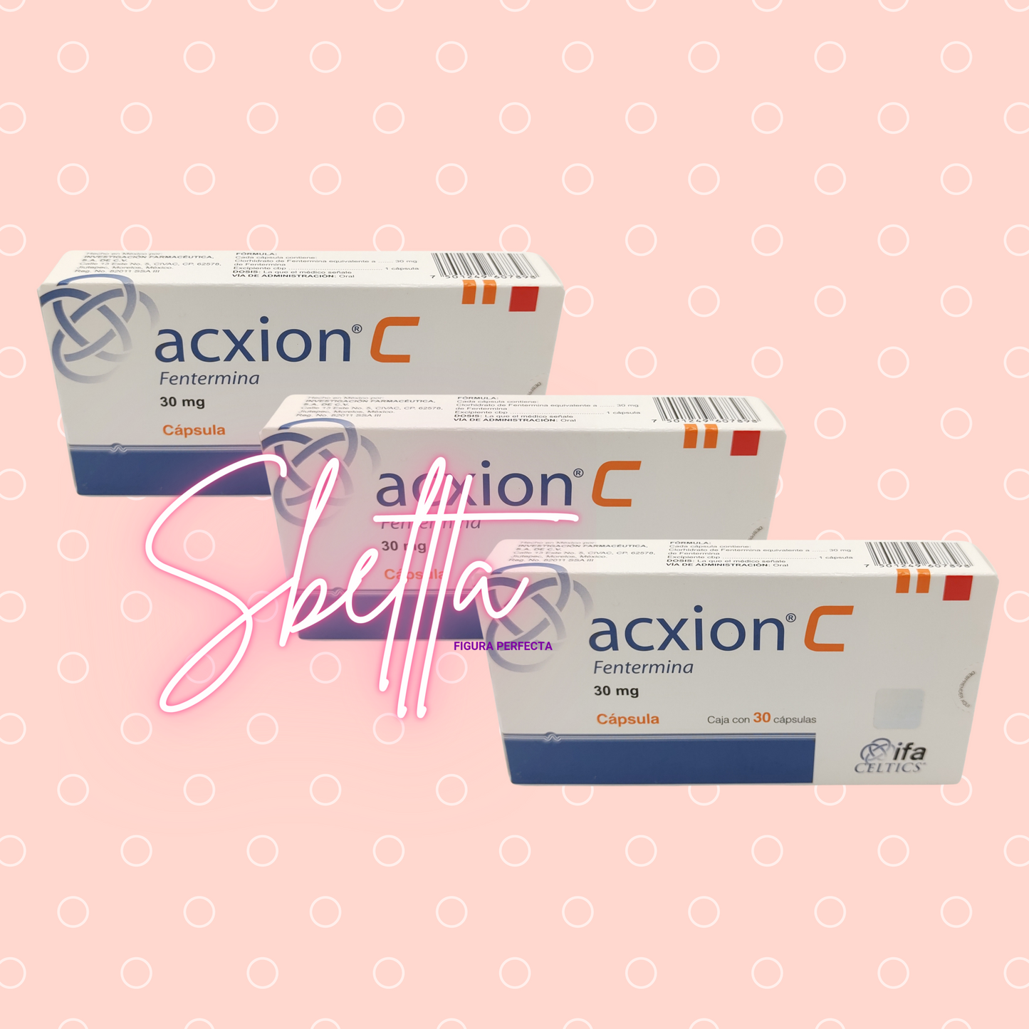 Acxion-C 30mg (3 cajas)