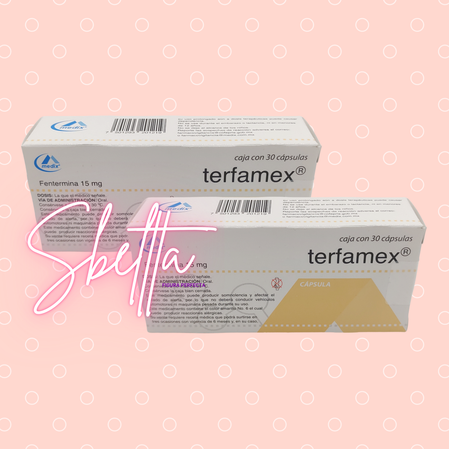 Terfamex 15mg (2 cajas)