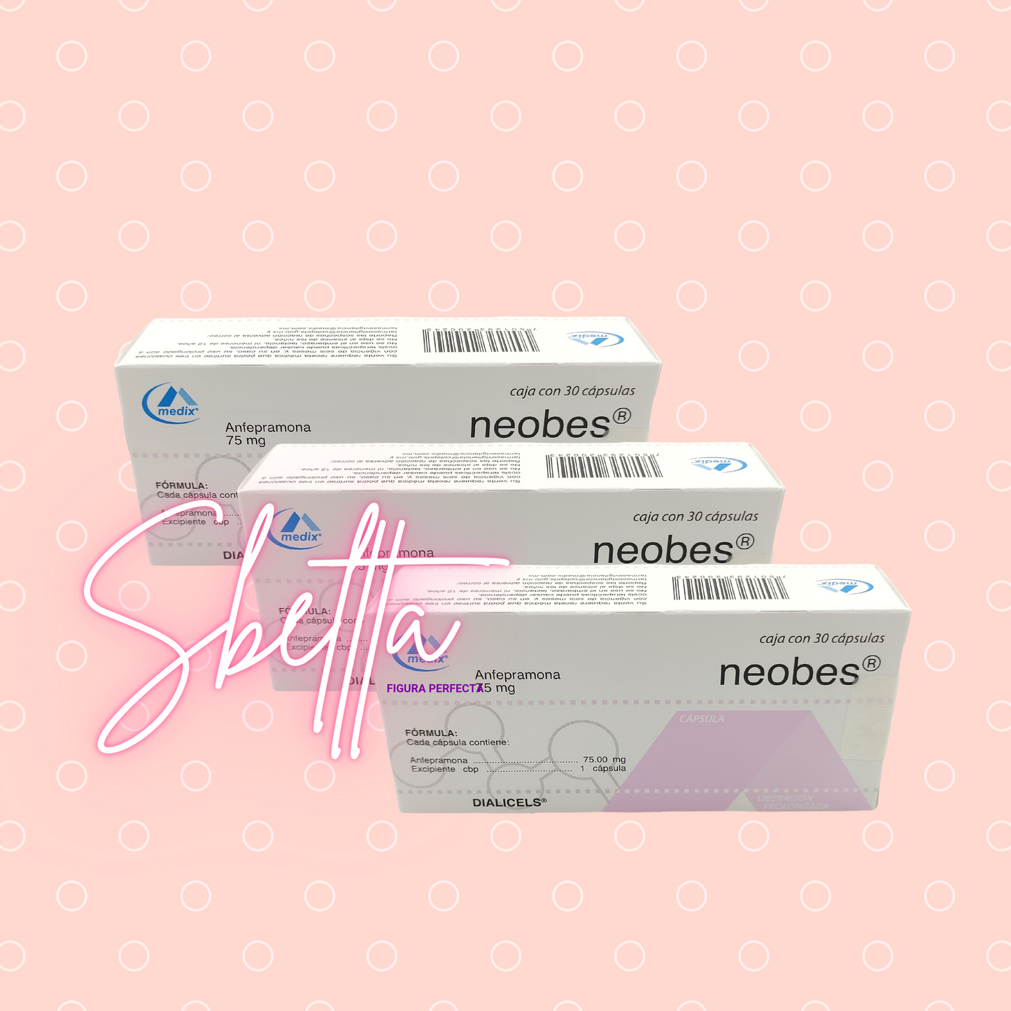 Neobes 75mg (3 cajas)