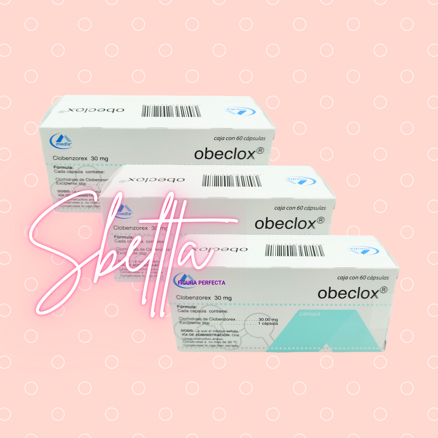 Obeclox 30mg (3 cajas)